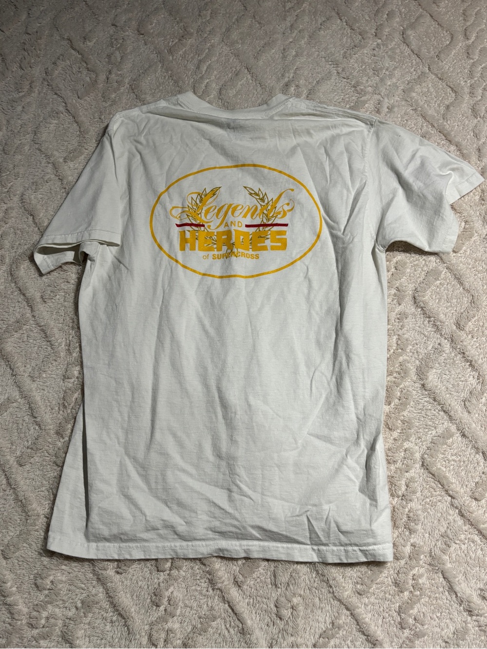 Mens large white graphic tee